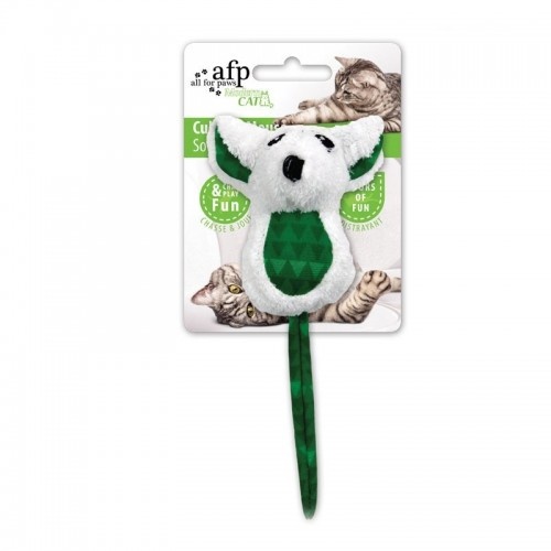 Brinquedo moderno para gatos All for Paws, formato de rato Culbuto.