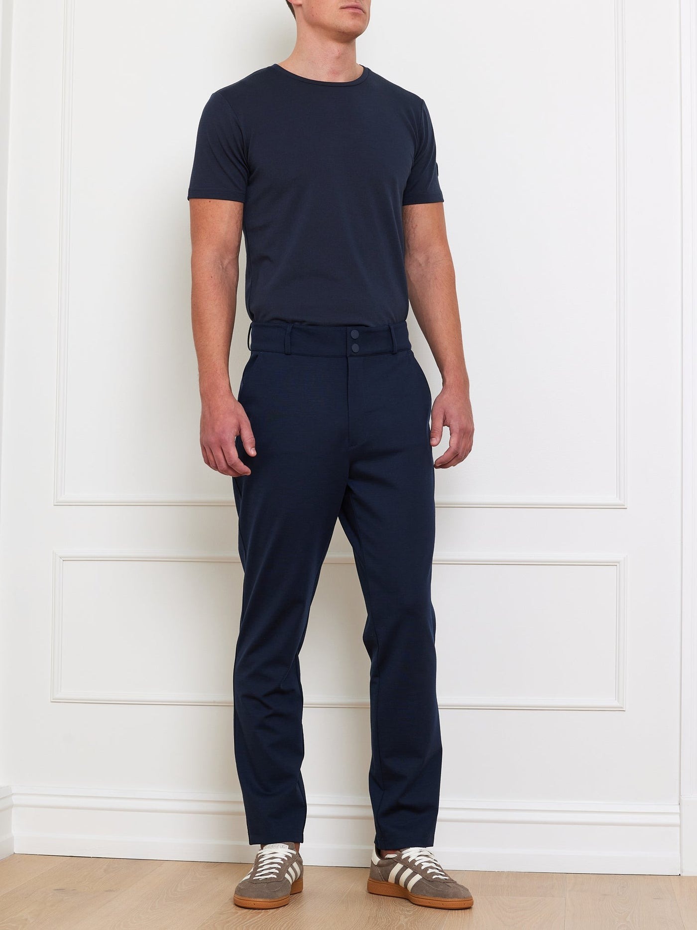 Medalist Piqué Tee Herre Navy Blue
