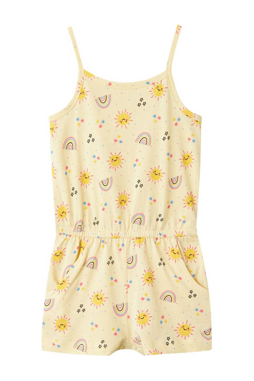 NAME IT playsuit NMFVIGGA met all over print geel/ecru