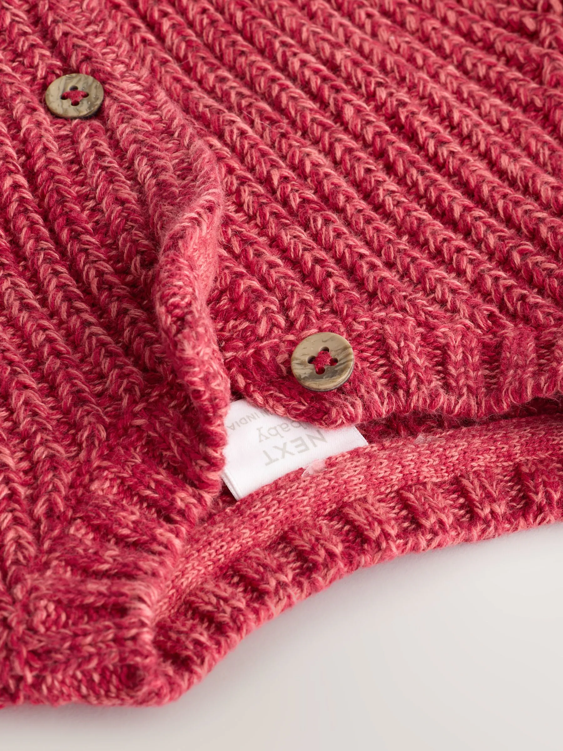 Rood - My First Christmas gebreid babyvest