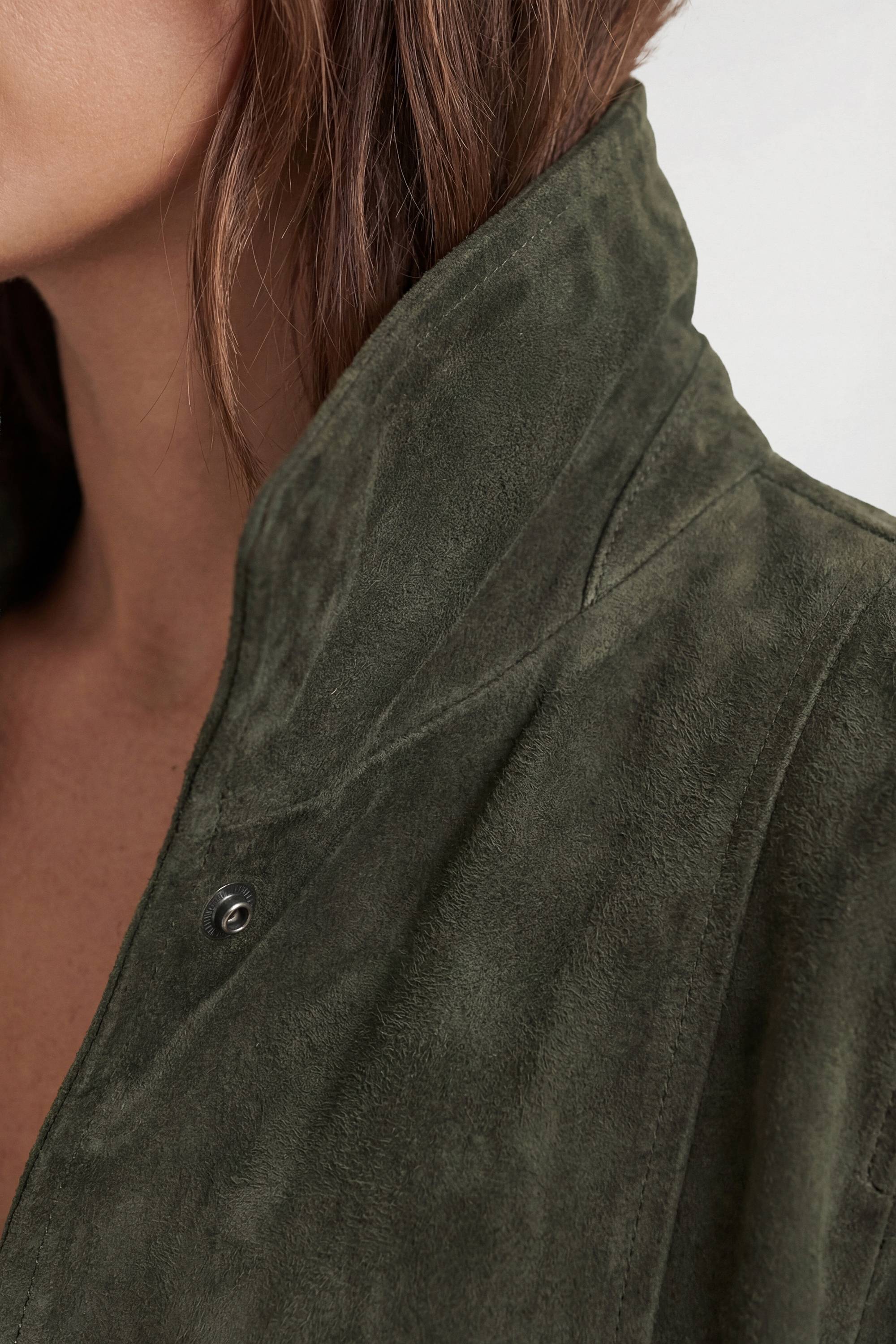KarenMillen Veste En Daim À Col Montant Avec Poche