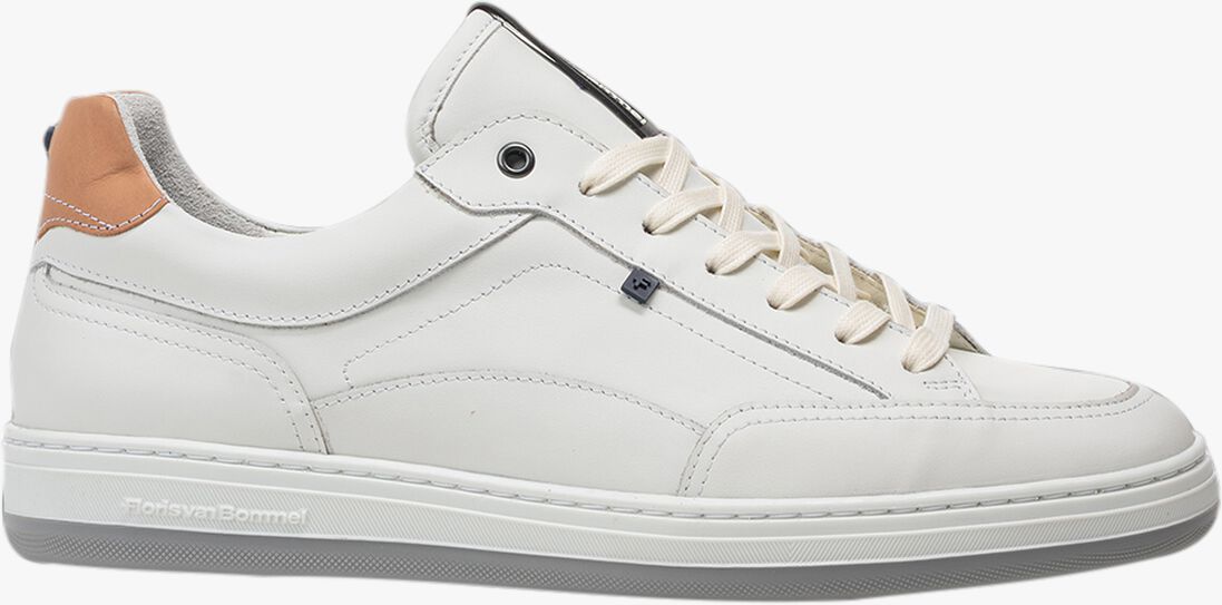 witte floris van bommel lage sneakers sfm-10217 de dijker