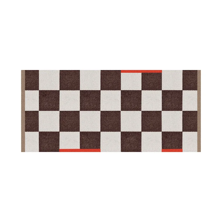 Mette Ditmer - Square Fussmatte, 70 x 150 cm, braun