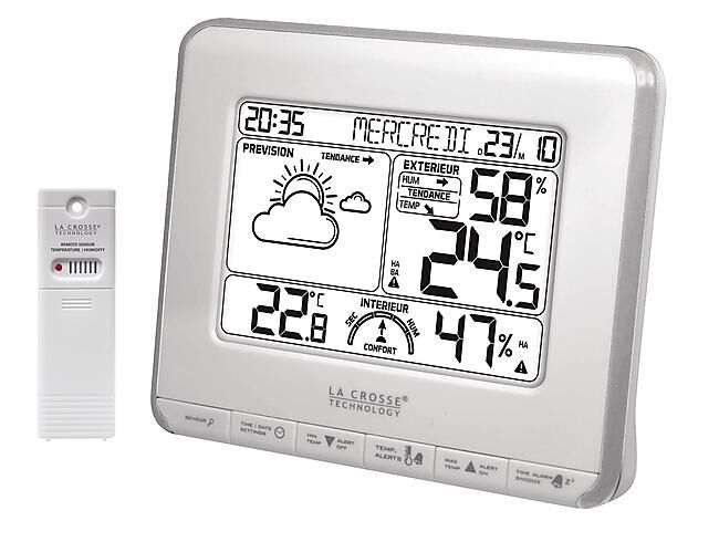 LA CROSSE TECHNOLOGY - STATION METEO WS 6818 SILVER