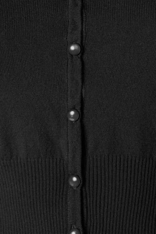 Mak Sweater Nyla cropped vest in zwart