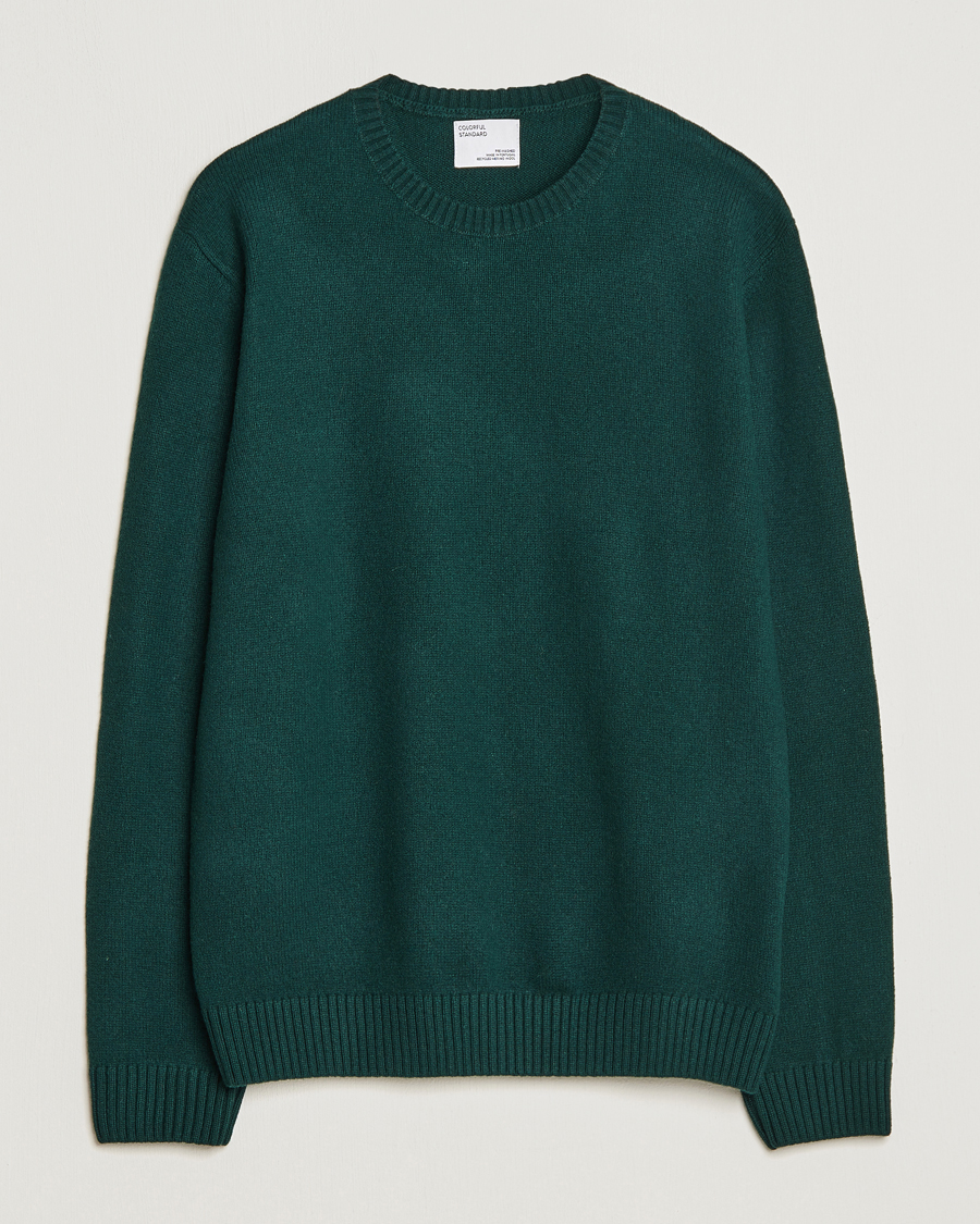 Colorful Standard Classic Merino Wool Crew Neck Emerald Green