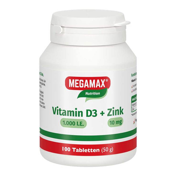 Vitamin D3 1.000 I.E. + Zink 10 mg Tabletten, 100 St