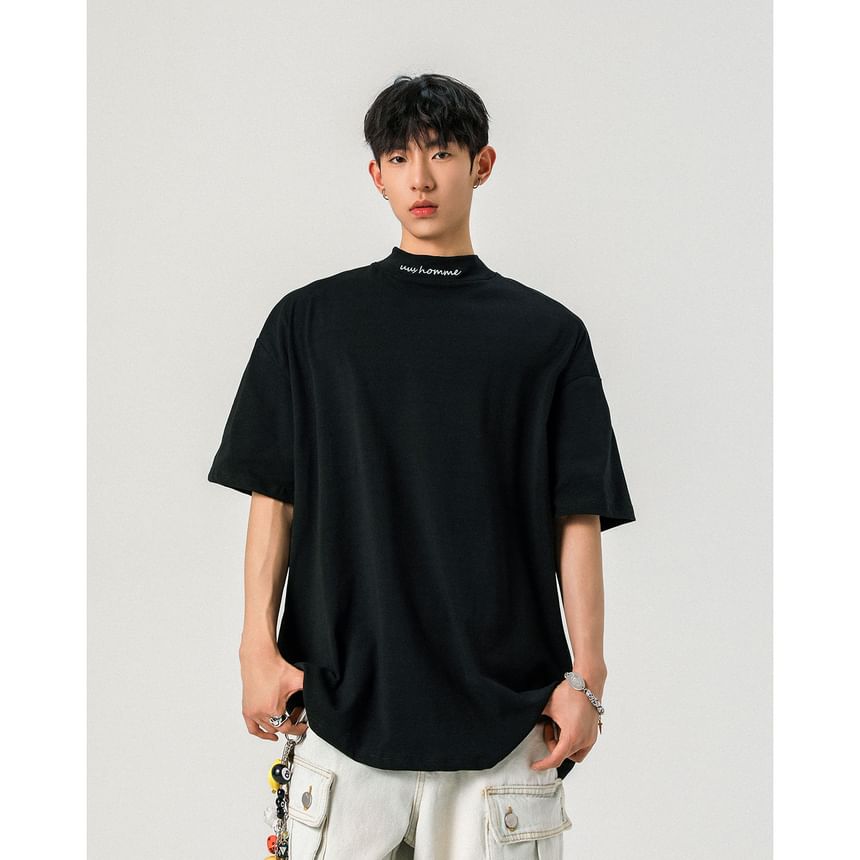 Derbundy - T-shirt met korte mouwen en geborduurde letters