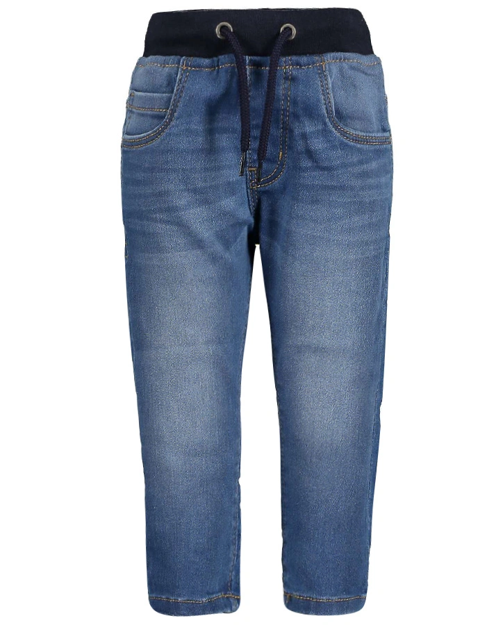 Schlupf-Jeanshose JOG FIT in blue denim