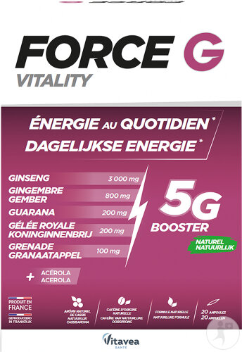 Vitavea Force G Vitality Naturel 20 Ampoules