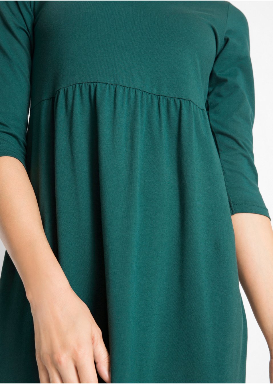 Robe T-shirt midi, manches 3/4