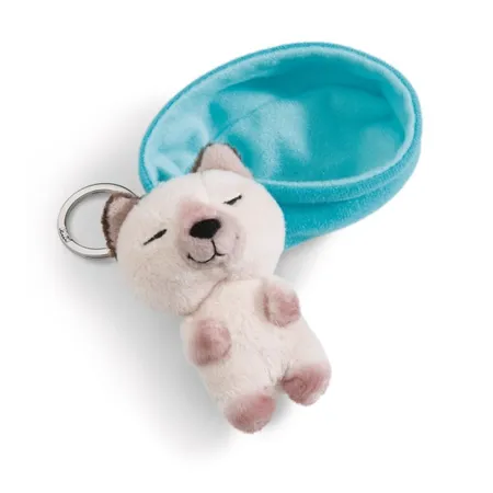 NICI Schlüsselanhänger Sleeping Pets Katze 8cm Siam