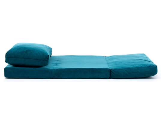 CONCEPT1 - Fauteuil convertible Taida bleu 60 x 68 x h62