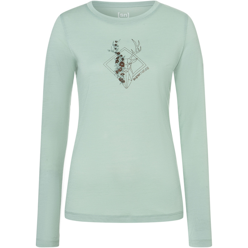 Super.Natural Damen Deer Art Longsleeve