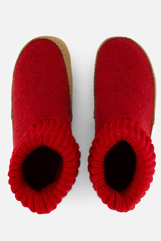 Bergstein cozy lux pantoffels rood