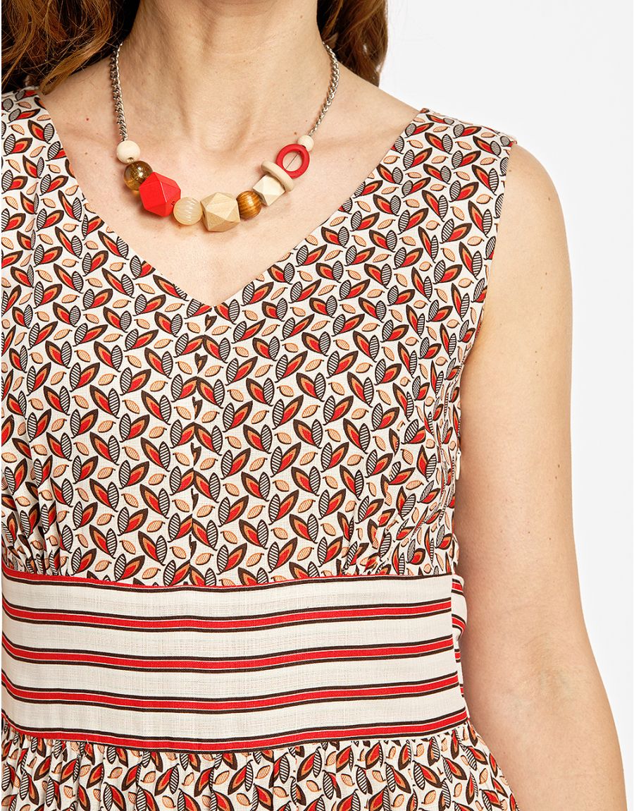 Robe longue imprimée