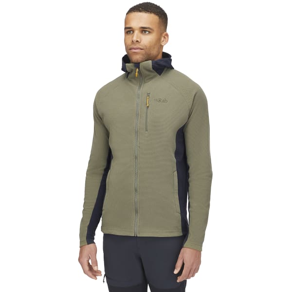 Veste polaire randonnée RAB CAPACITOR HOODY LIGHT KHAKI