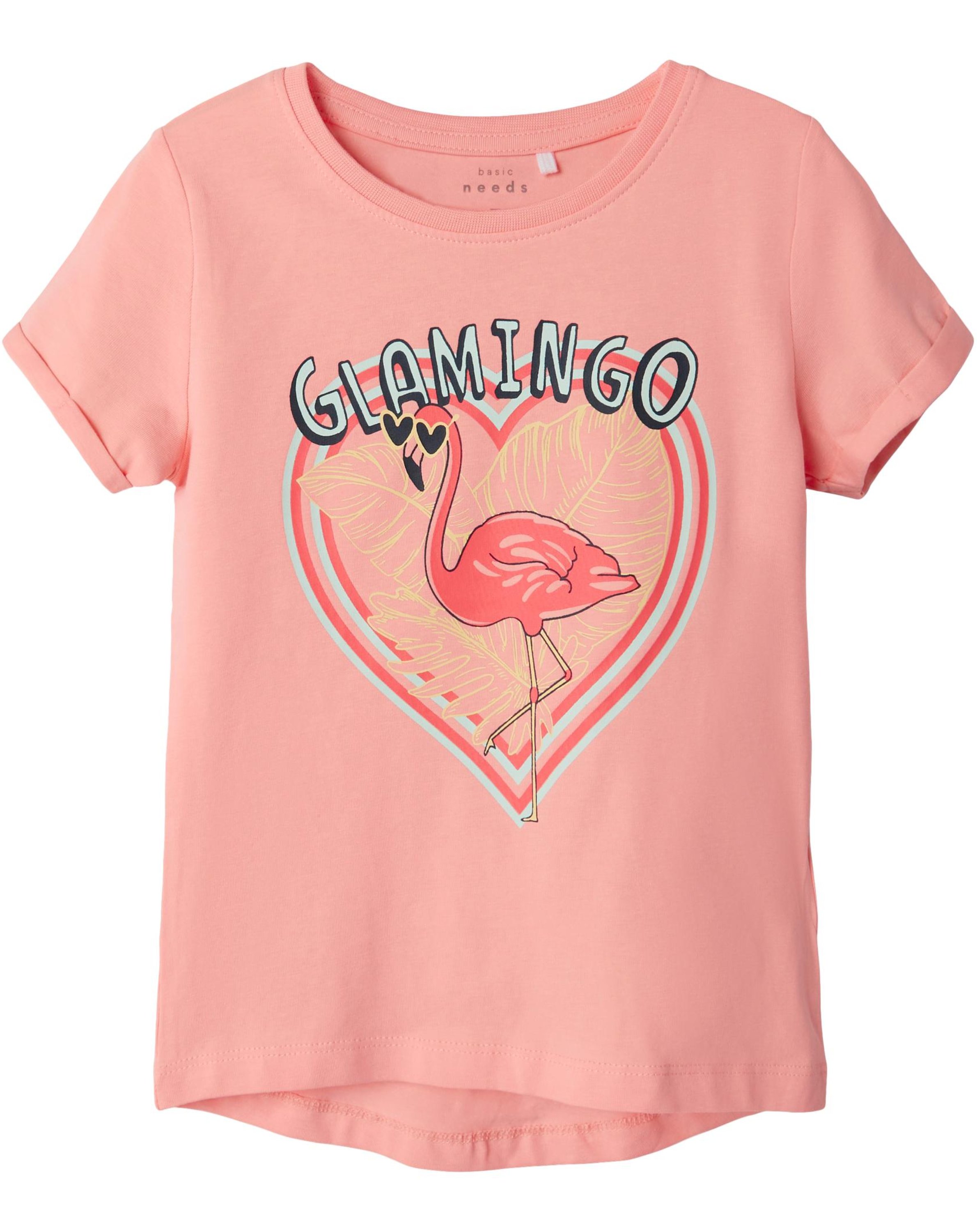 T-Shirt NMFVIX GLAMINGO in apricot blush