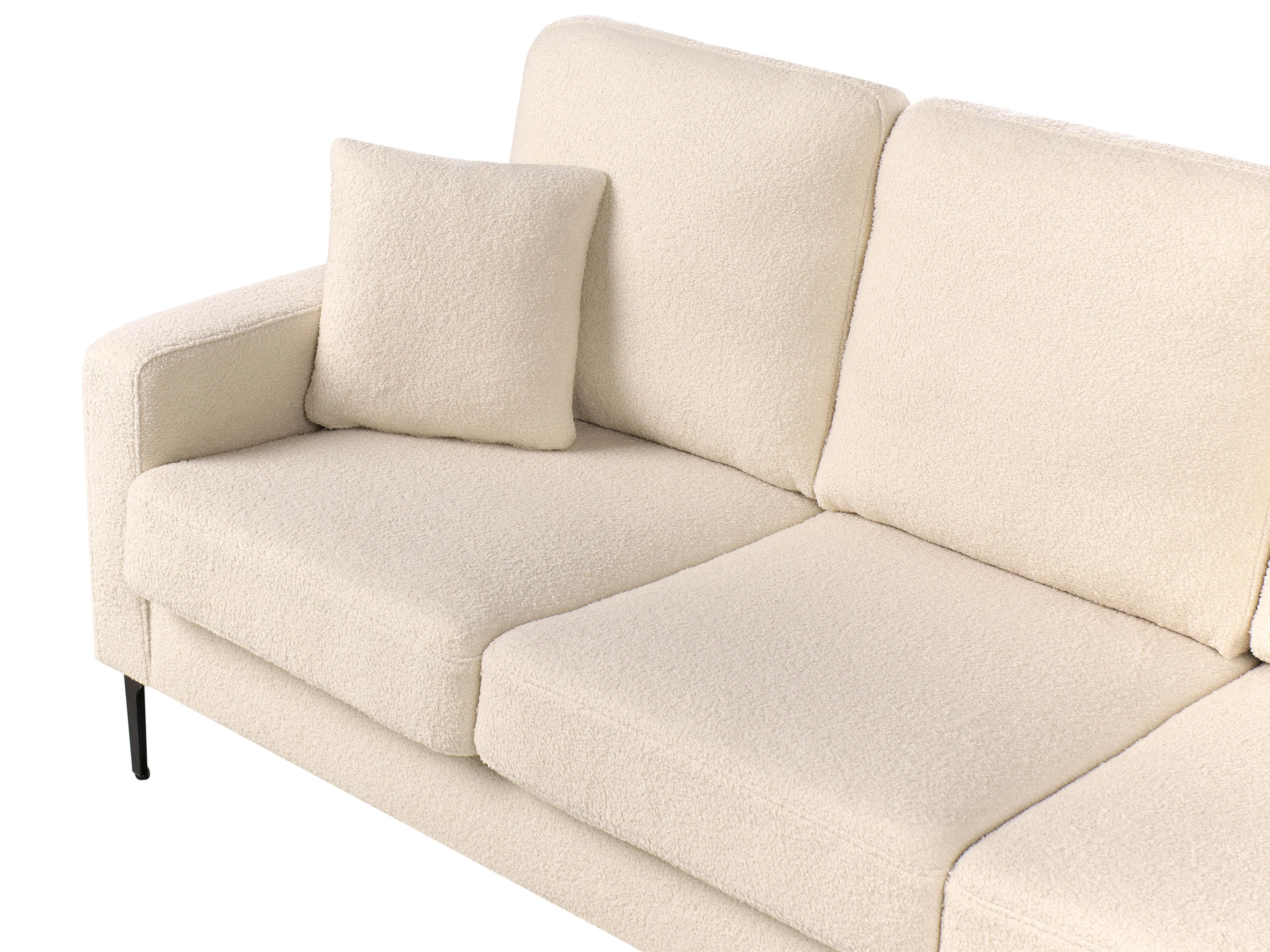 Bank 3-zits GAVLE Bouclé Beige