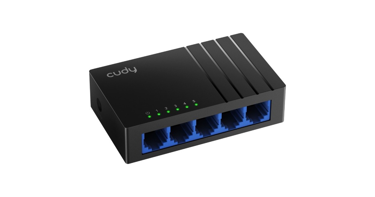 Cudy5-Port Gigabit Desktop Switch  (Zwart)