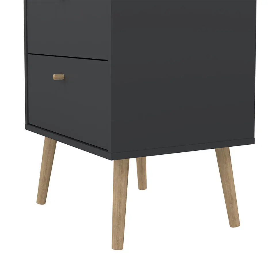 Hioshop Bodo kommode 5 lades matgrijs