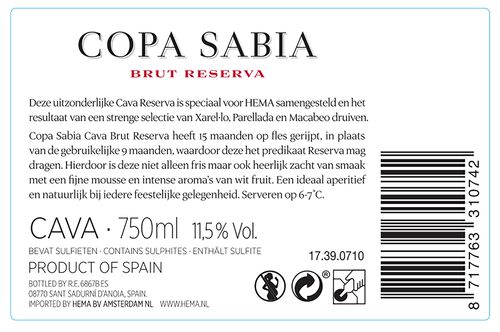 Copa Sabia cava brut 0.75L