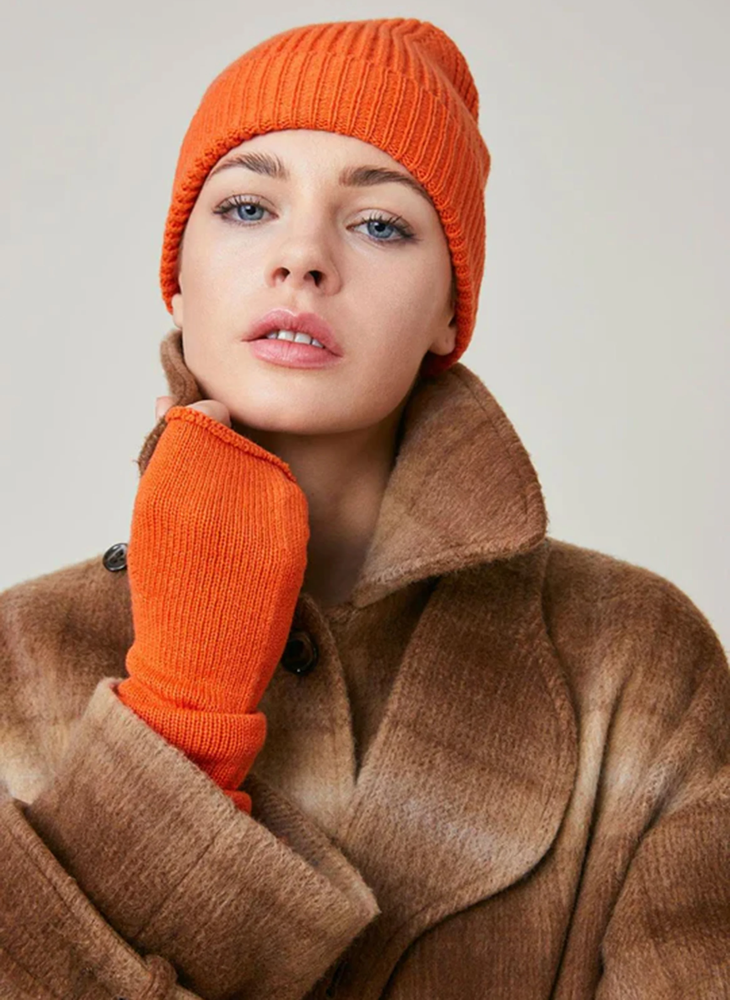 KIALAN - Bonnet en laine | Orange