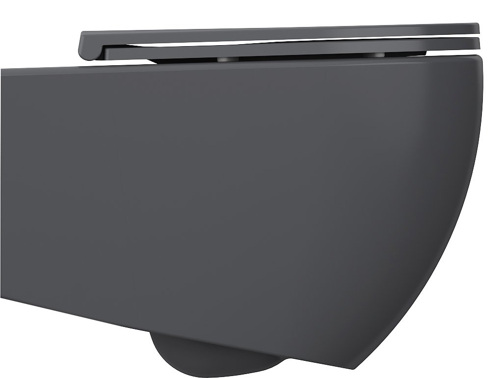 Isvea Infinity toiletpot met tornado flush antraciet