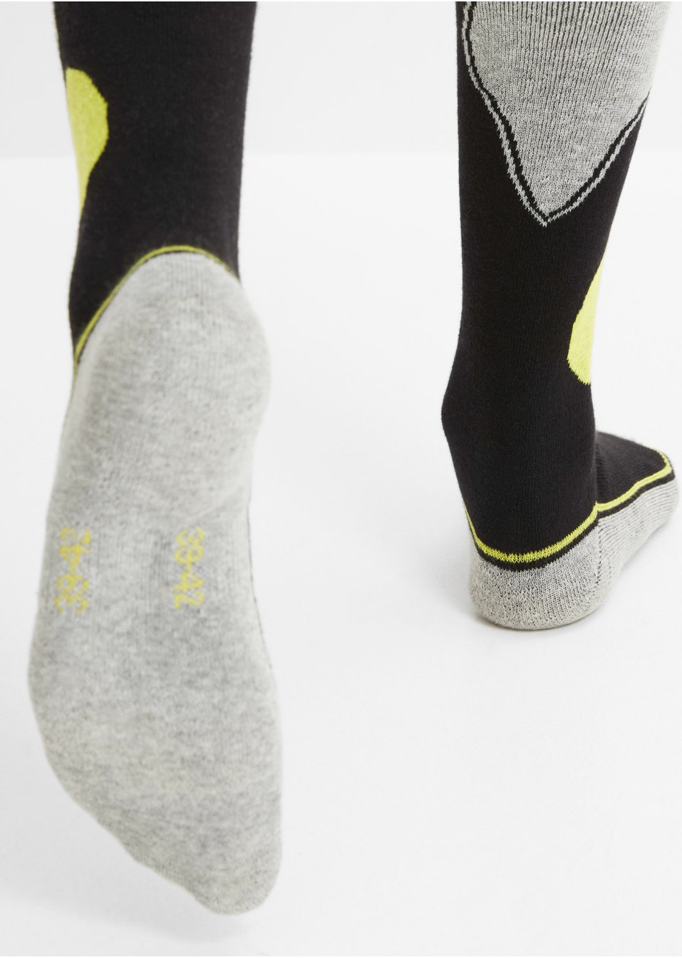 Lot de 2 paires de chaussettes de ski thermo avec intérieur éponge