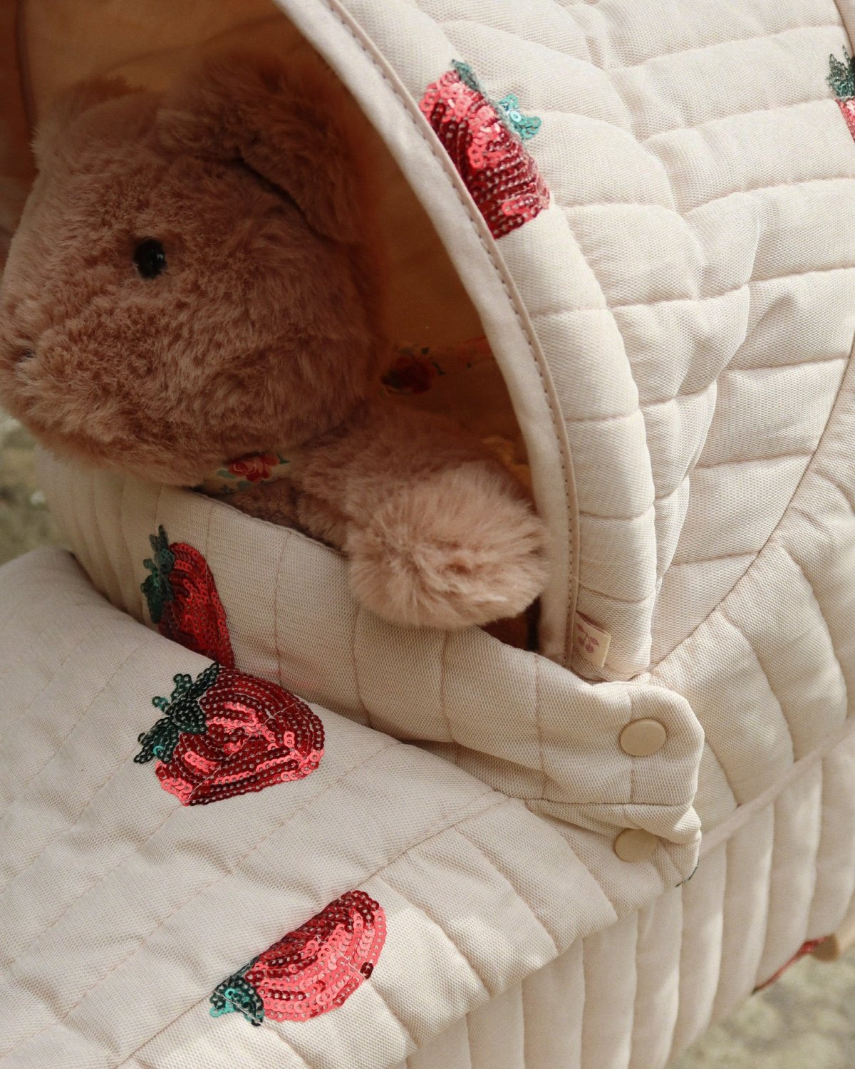 Dukkevogn m/ Vognbag & Glitrende Paljetter | Minnie Tulle Doll Pram
