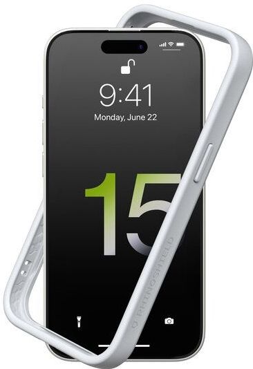 RhinoShield CrashGuard NX iPhone 15 Plus Hoesje Zilver