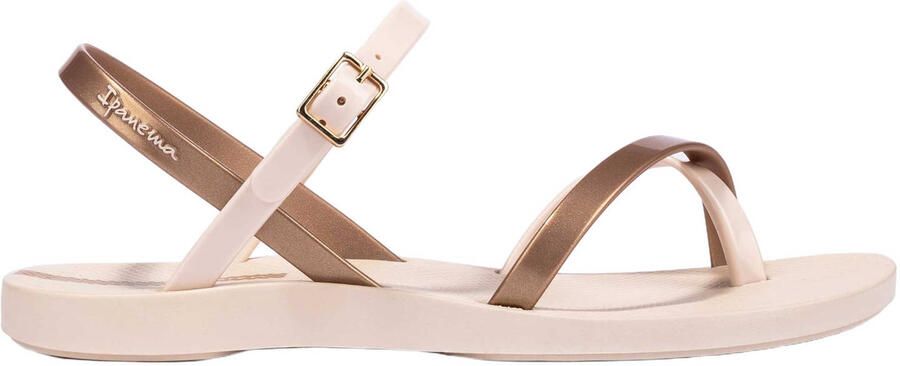 Ipanema Fashion Sandal Dames Slippers Beige Gold