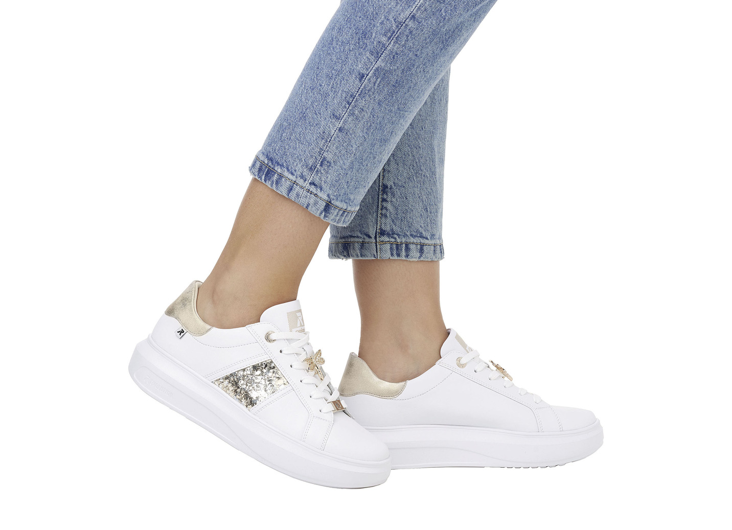 Sneaker mit Libellen-Metallschmuck