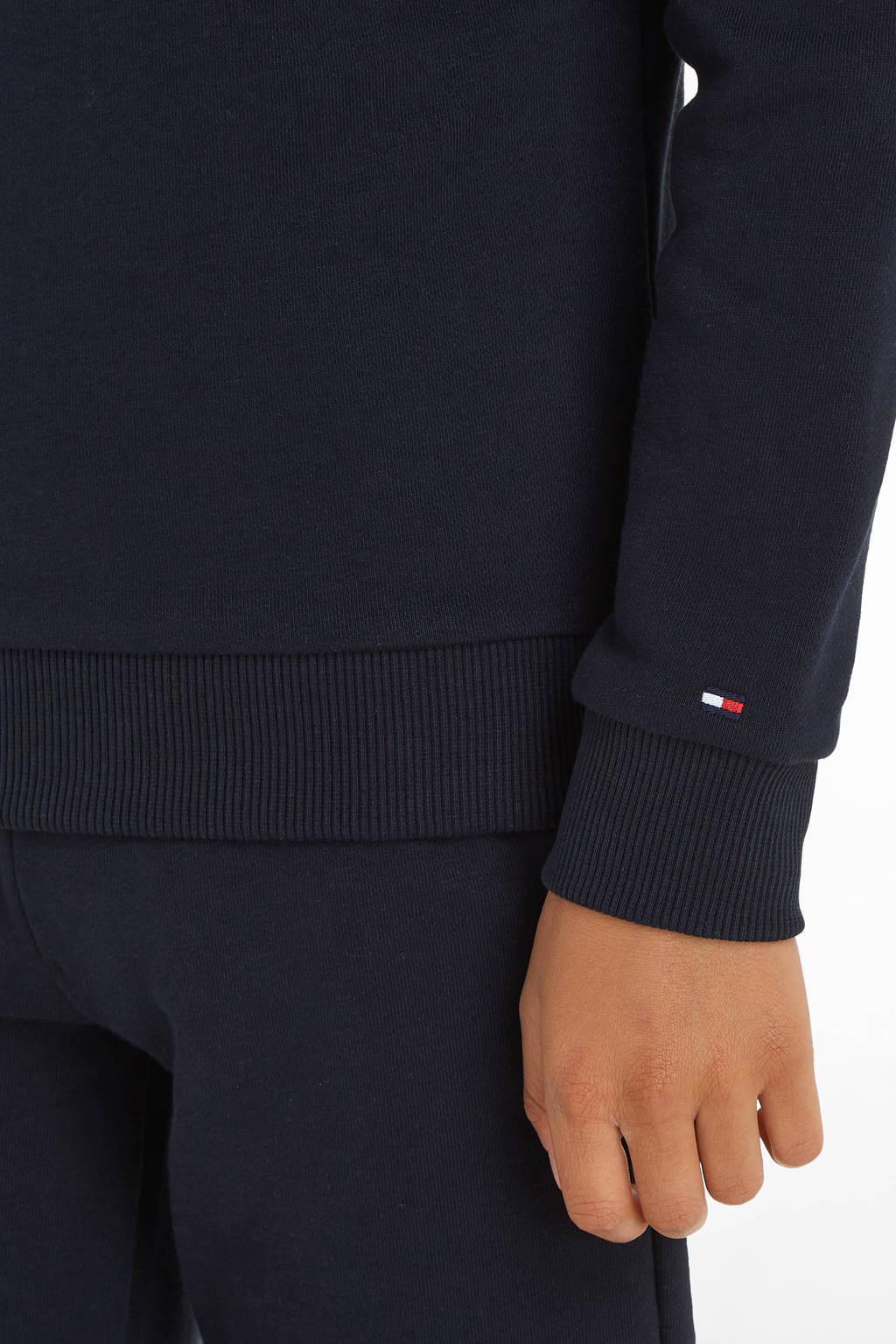 Tommy Hilfiger sweater met logo donkerblauw