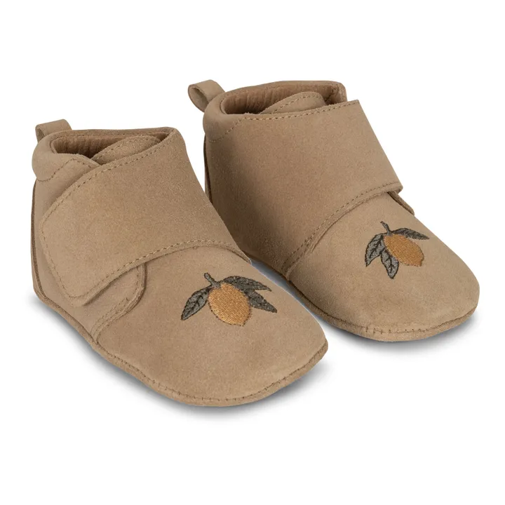 Konges Sløjd Chaussons Mamour Suède | Camel