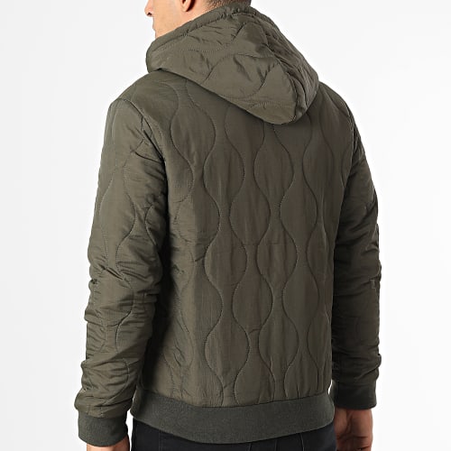 Veste Zippée Capuche M22585CJA Vert Kaki