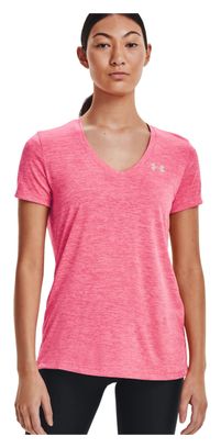 Maillot manches courtes Femme Under Armour Tech Twist Rose