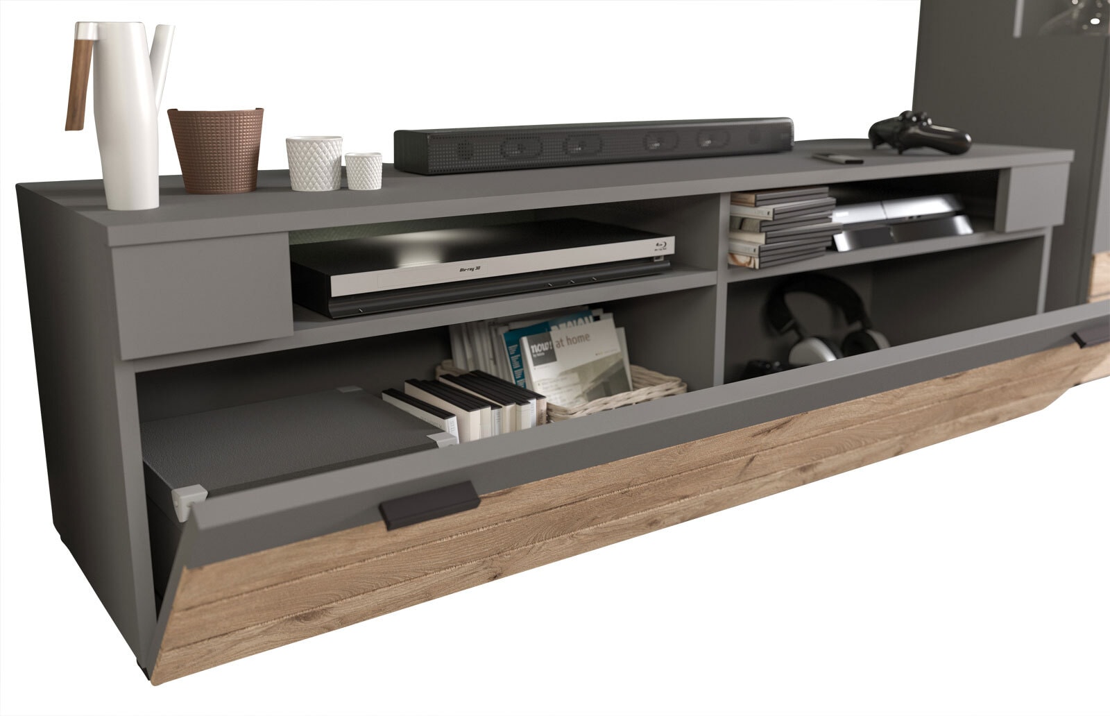 Lowboard FRENO Oak/ grau