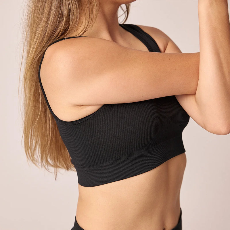 Sport-BH Seamless Schwarz