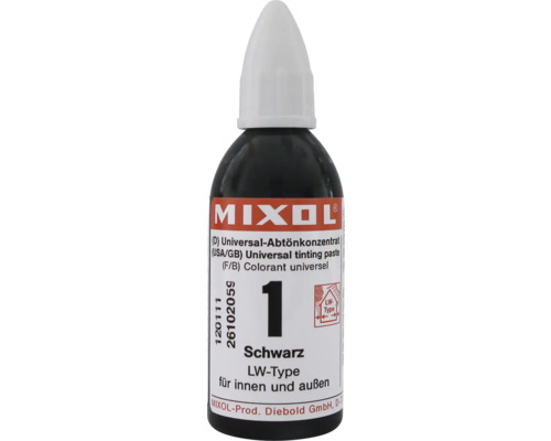 MIXOL® Tinting Concentraat 1 Zwart 20 ml