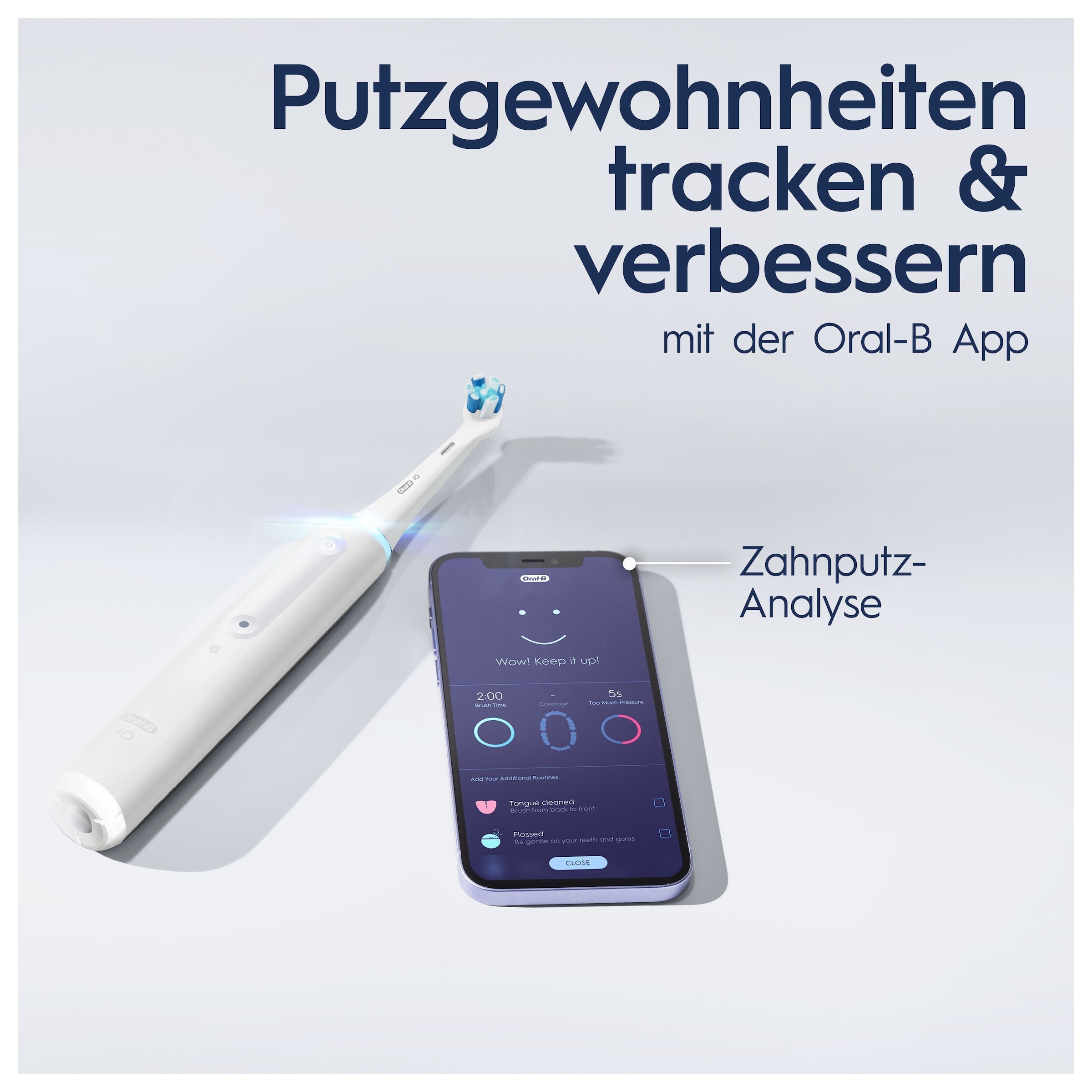 Oral-B Elektrische Zahnbürste »iO 4« 1 Stk. Aufsteckbürsten mit Magnet-Technologie, 4 Putzmodi, Reiseetui