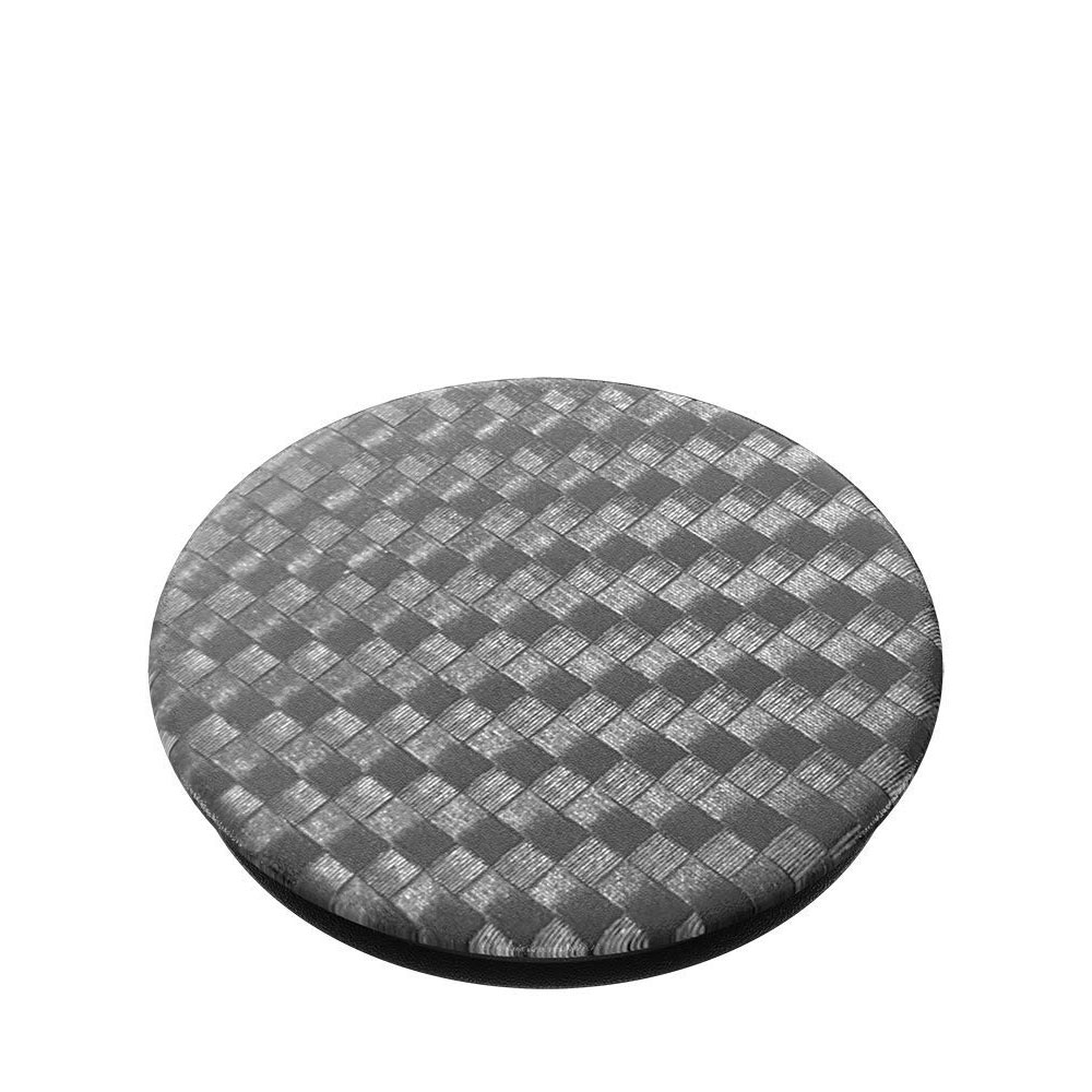 PopGrip Premium Finger Griff Halterung (Austauschbarer Top) für Smartphones / Tablets (800549) - Carbonite Weave