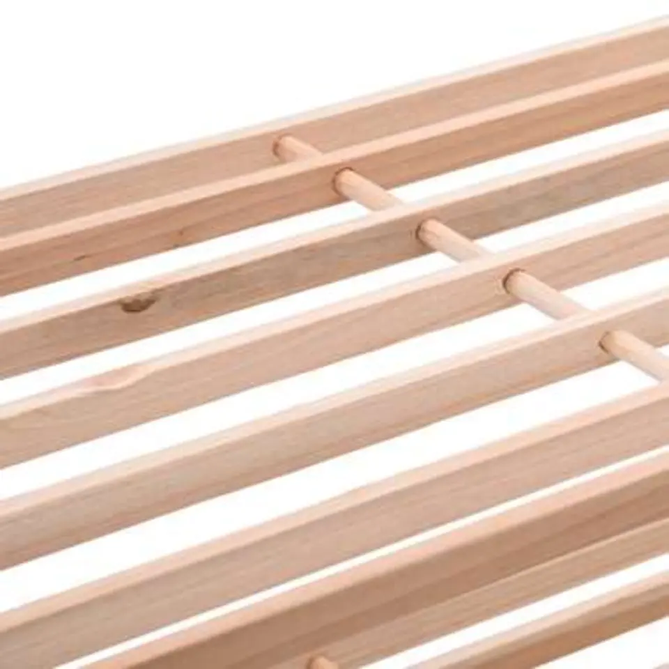 vidaXL - Schoenenrek - Beige - Hout