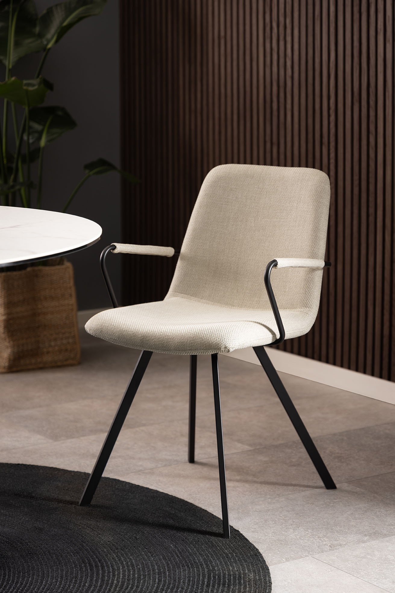 Eetkamerstoel Aroa beige - set van 2