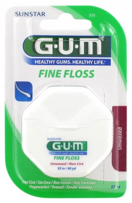 Fine Floss Fil Dentaire 555 non ciré - 55m
