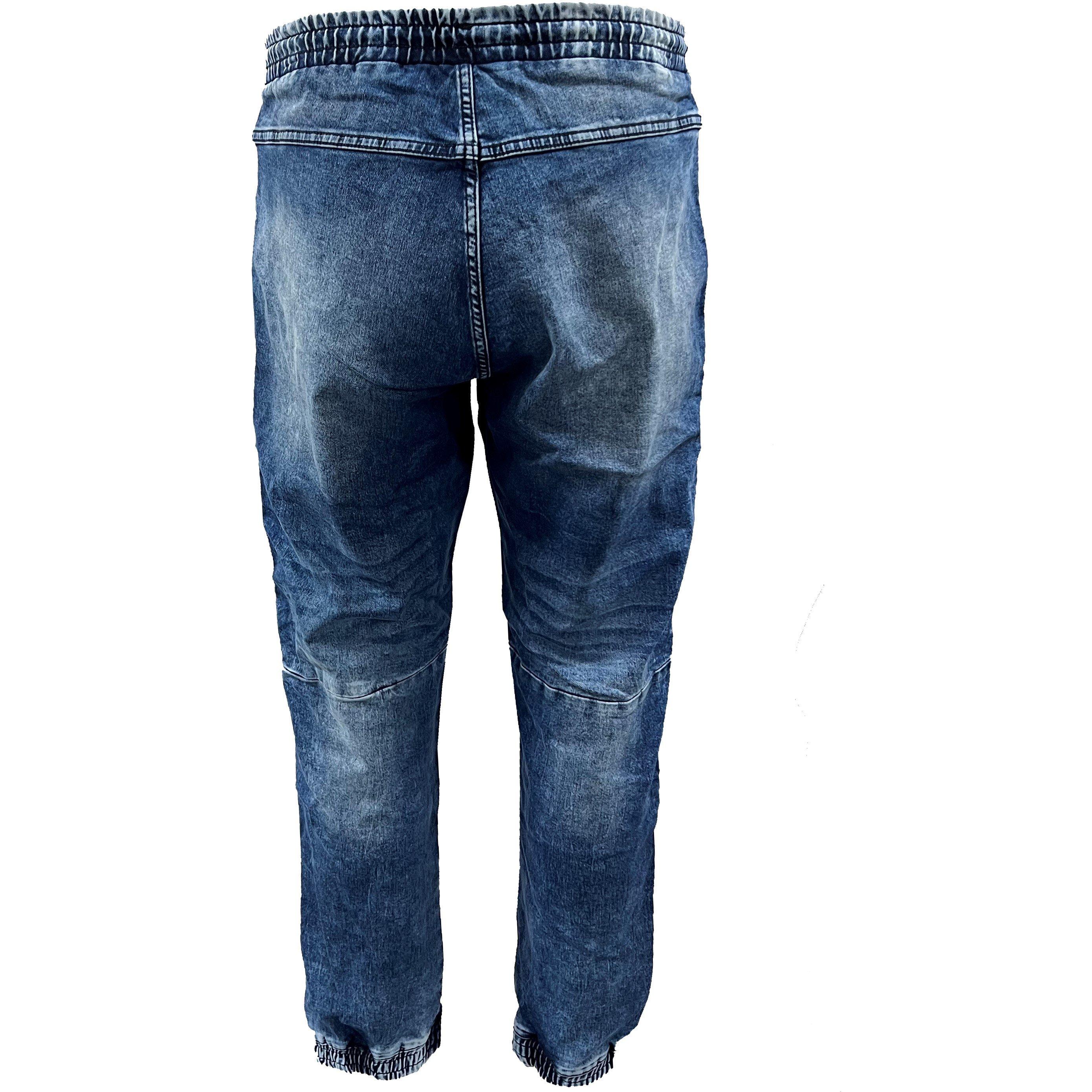 Fabric Cuff And Hem Jeans