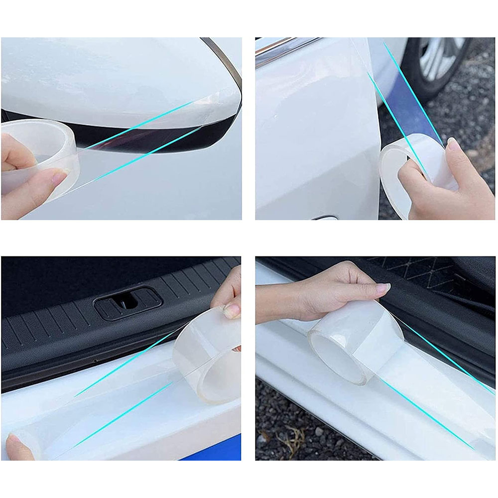 (5mx5cm) Auto Einstiegsleisten Schutz Selbstklebende Lack Schutzfolie - Transparent