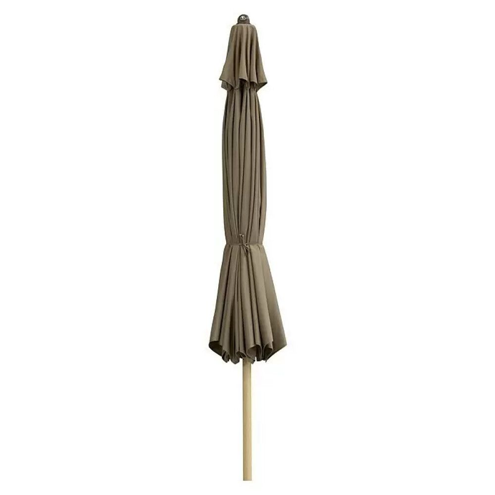 PARASOLL DOPPLER ALU WOOD ULTRA Ø350CM GREIGE