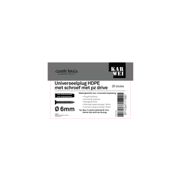 KARWEI uni-plug 6x30mm   uni 4x45mm 20ST