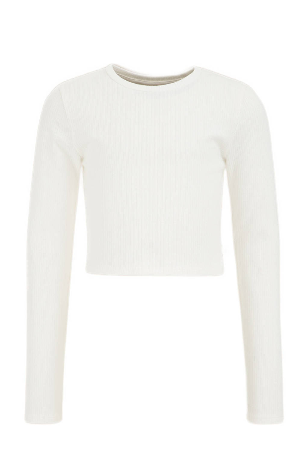 WE Fashion longsleeve blanc